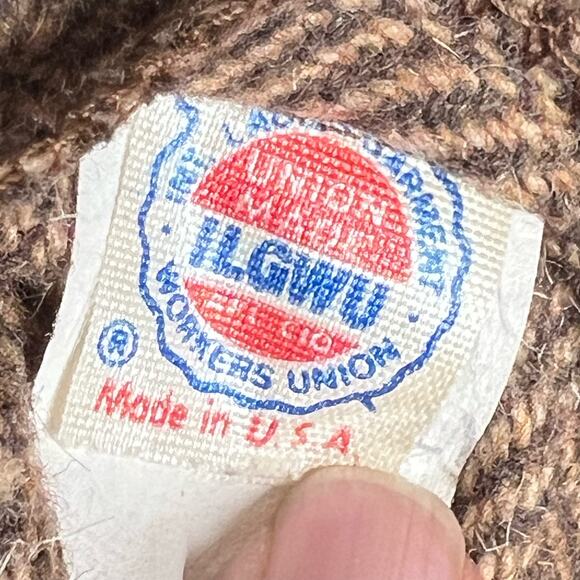 Vintage 70s Brown Double Split Herringbone Career Classic Midi Skirt Size Small - Picture 10 of 12